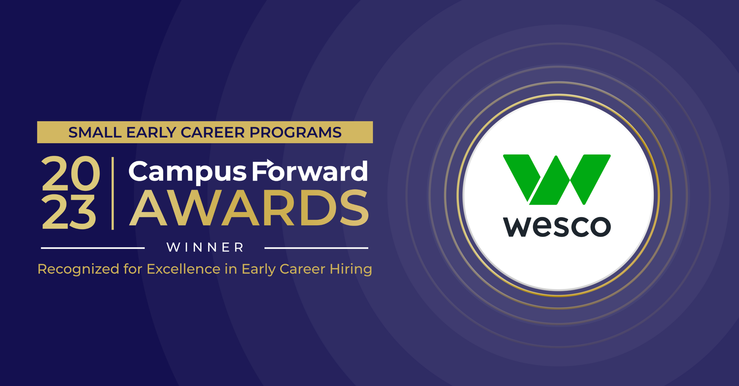 Wesco 2023 Campus Forward Award Winner